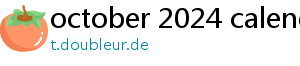 october 2024 calendar printable